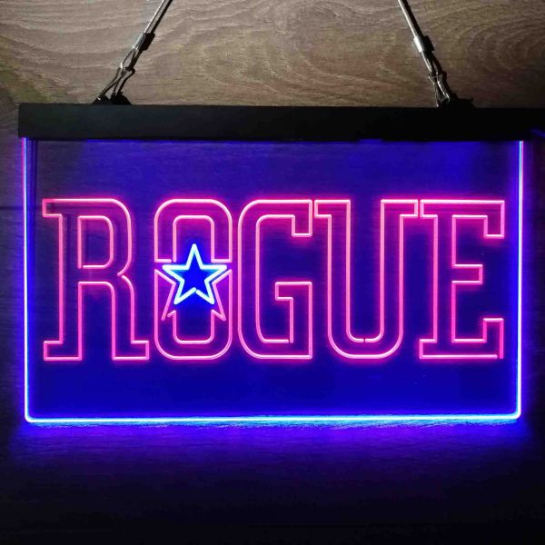 Rogue Star Dual LED Neon Light Sign - Click Image to Close